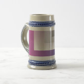 Chope À Bière gris bleu Fuchsia (Devant gauche)