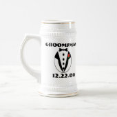 Chope À Bière Groomsman Stein - (Gauche)