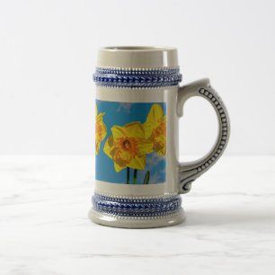 Chope À Bière Groupe de Daffodils Médaille d'or Fleurs
