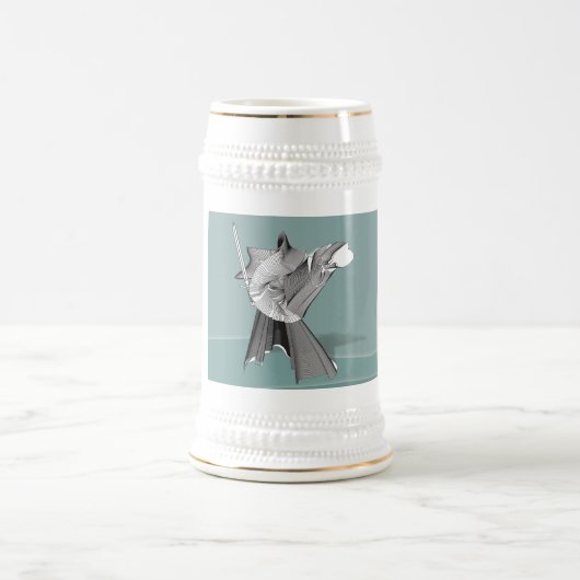 Chope À Bière Guerrier numérique (Centre)