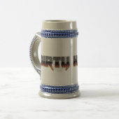 Chope À Bière Habitudes Brown en métal sale Stein (Devant gauche)