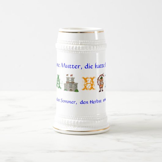 Chope À Bière Hahn 4 saisons Stein (Centre)