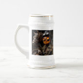 Chope À Bière Halloween Steampunk Jack-O-Lantern Horseman (Gauche)