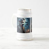 Chope À Bière Halloween Steampunk Southern Gentleman Zombie (Devant gauche)