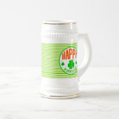 Chope À Bière Happy St. Patrick's Day Circle Design-63501 (Devant droit)
