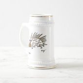 Chope À Bière Hérisson Abstrait Stein (Devant gauche)