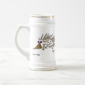 Chope À Bière Hérisson Abstrait Stein (Gauche)
