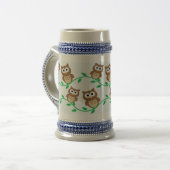 Chope À Bière Hiboux mignons (Devant gauche)