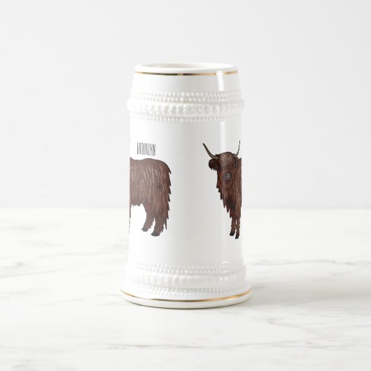 Chope À Bière Highland cow (Centre)