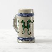 Chope À Bière Hippocampes verts Stein (Devant gauche)