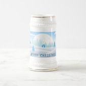 Chope À Bière Hiver Thème Joyeux Noël Stein (Centre)