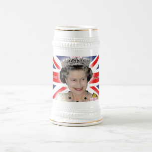 Chope À Bière HM Queen Elizabeth II - Photo Pro