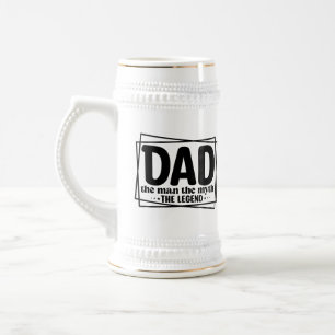 Chope À Bière Homme de papa amusant mythe légende art de mot