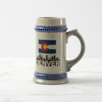 Horizon de drapeau de Denver le Colorado
