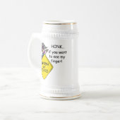 Chope À Bière Humour de rage de route (Devant gauche)