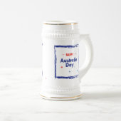 Chope À Bière "I LOVE AUSTRALIA" Australia Day 26 janvier (Devant droit)