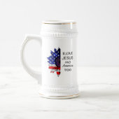 Chope À Bière I Love Jesus and America Too Sweatshirt (Gauche)