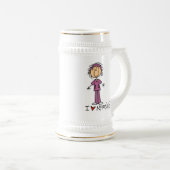 Chope À Bière I Love Nursing T-shirts and Gifts (Devant droit)