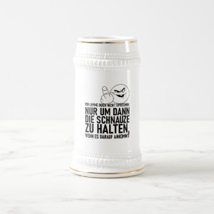 CHOPE À BIÈRE ICH LERNE DOCH NICHT SPRECHEN