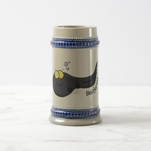 Chope À Bière Illustration amusante de dessin animé en têtard