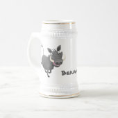 Chope À Bière Illustration amusante d'un cochon de phacochère af (Devant gauche)