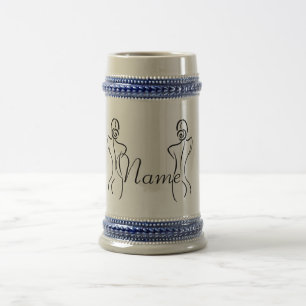 Chope À Bière Illustration d'art féminin Thunder_Cove