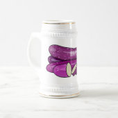 Chope À Bière Illustration d'aubergine (Devant gauche)