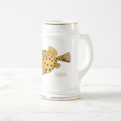 Chope À Bière Illustration de boxfish jaune (Devant droit)