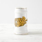 Chope À Bière Illustration de boxfish jaune (Centre)