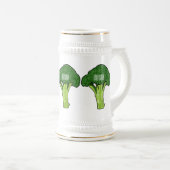 Chope À Bière Illustration de Broccoli (Devant droit)