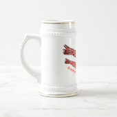 Chope À Bière Illustration de calamar rose (Gauche)