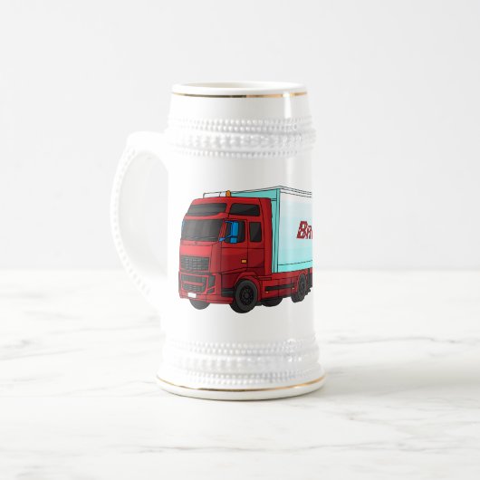 Chope À Bière Illustration de camion roumain (Devant gauche)