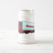 Chope À Bière Illustration de camion roumain (Centre)