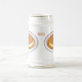 Chope À Bière Illustration de caramel de crème (Centre)