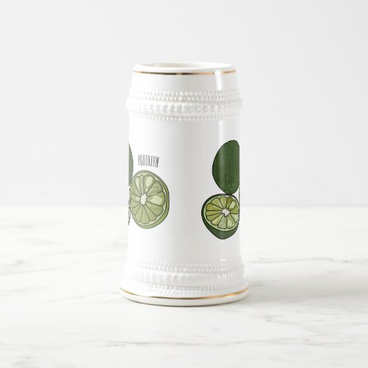 Chope À Bière Illustration de chaux Kaffir (Centre)