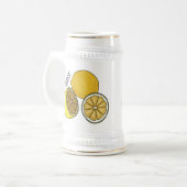 Chope À Bière Illustration de citron (Devant gauche)