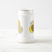 Chope À Bière Illustration de citron (Centre)