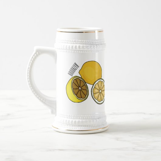 Chope À Bière Illustration de citron (Gauche)