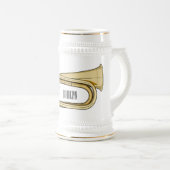 Chope À Bière Illustration de dessin animé Bugle (Devant droit)