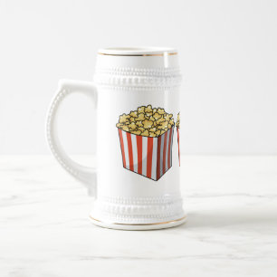 Chope À Bière Illustration de dessin animé Popcorn