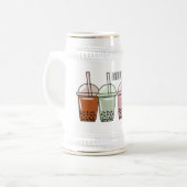 Chope À Bière Illustration de dessin animé pour le thé de bulle (Devant gauche)