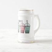 Chope À Bière Illustration de dessin animé pour le thé de bulle (Devant droit)