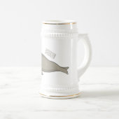 Chope À Bière Illustration de dessin de phoque éléphant (Devant droit)
