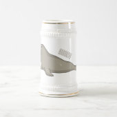Chope À Bière Illustration de dessin de phoque éléphant (Centre)