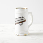 Chope À Bière Illustration de dessin d'Harmonica (Devant droit)