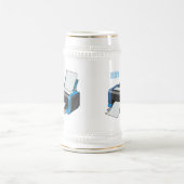 Chope À Bière Illustration de dessin d'imprimante (Centre)