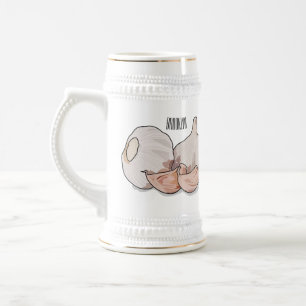 Chope À Bière Illustration de dessin sur l'ail