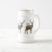 Chope À Bière Illustration de dessin sur le cerf (Devant droit)