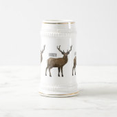 Chope À Bière Illustration de dessin sur le cerf (Centre)