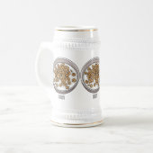 Chope À Bière Illustration de dessin sur les céréales (Devant gauche)